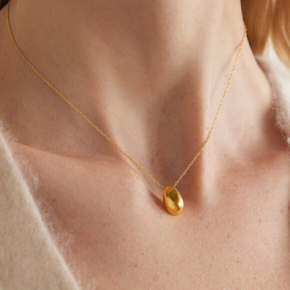 Sophie Buhai Tiny Egg Pendant 18K Gold Vermeil - Picture 2 of 8